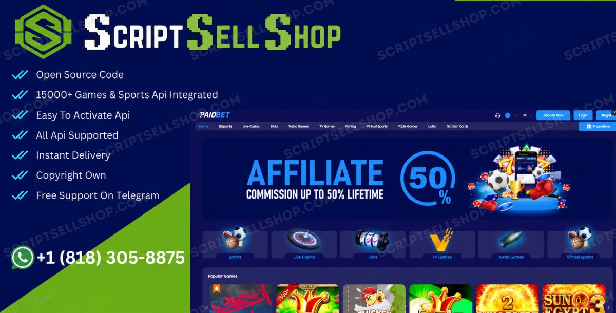 Paidbet Betting Site Script Source Code — Betting Site Script — Script Sell Shop Ltd